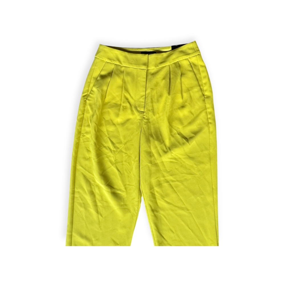 Express ankle super high rise pants Stylish chinos bright hue Size 4 small new - Picture 2 of 13